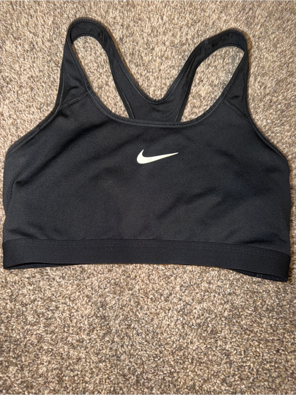 Nike Women's Black Sports Bra Razor Back size Large